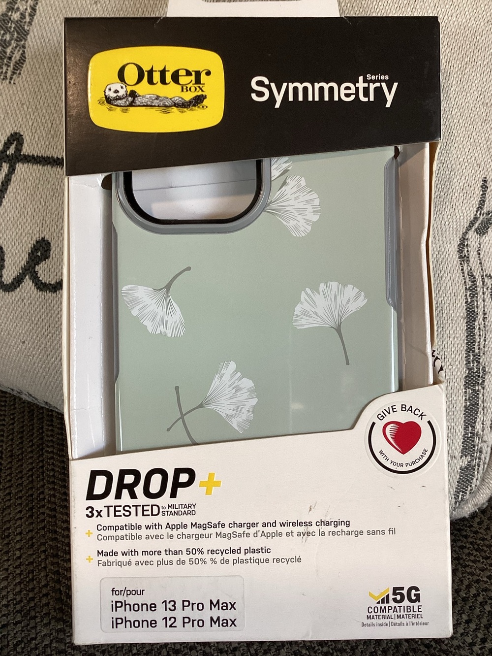 OtterBox Symmetry Case for Apple iPhone 13 Pro Max iPhone 12 Pro Max Gingko Gray